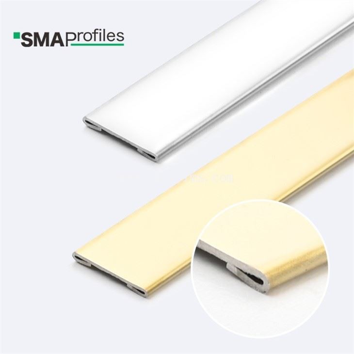 flat metal trim strips