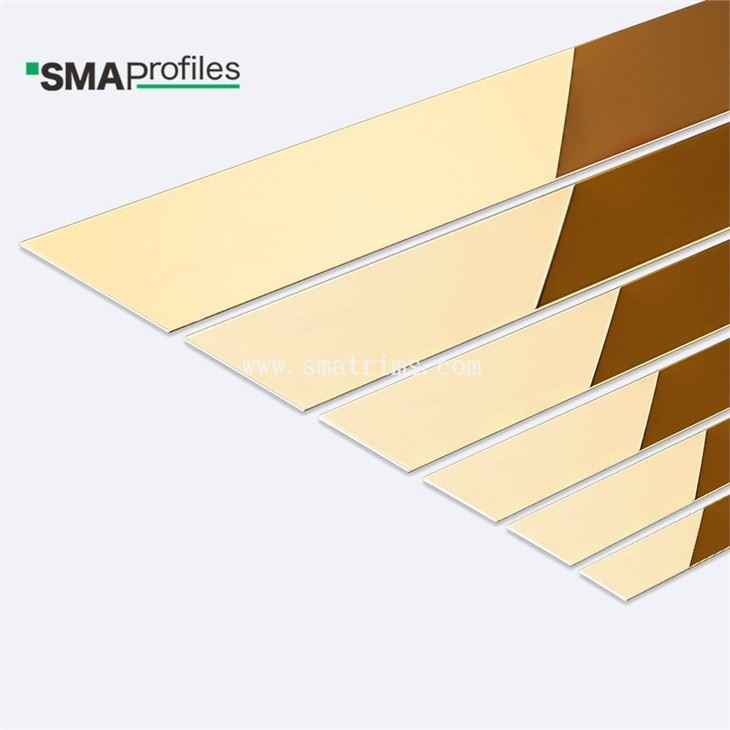 flat stainless steel trim