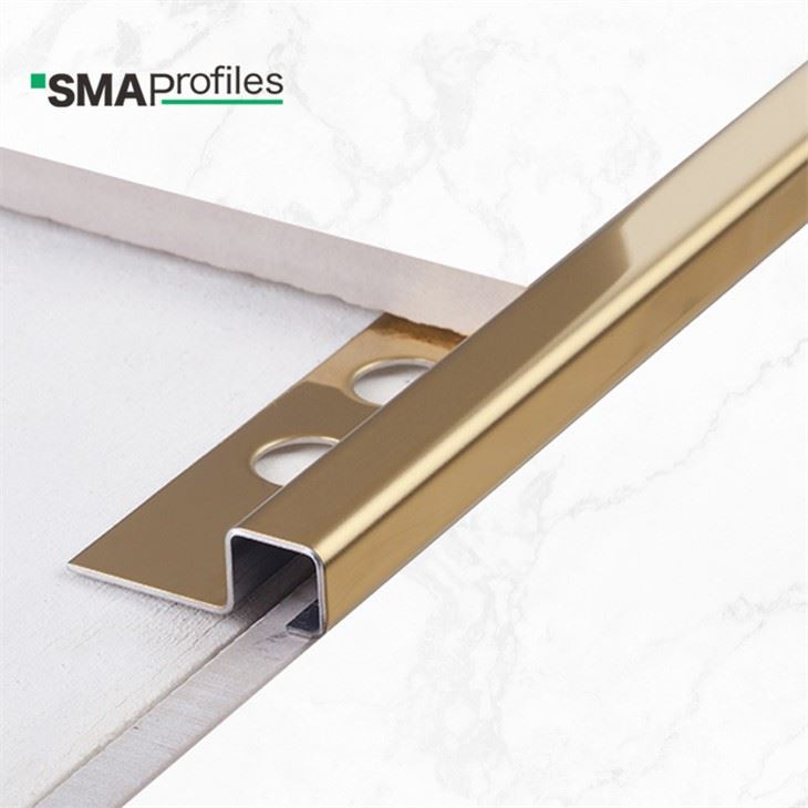 Отделка кромок плитки из нержавеющей стали